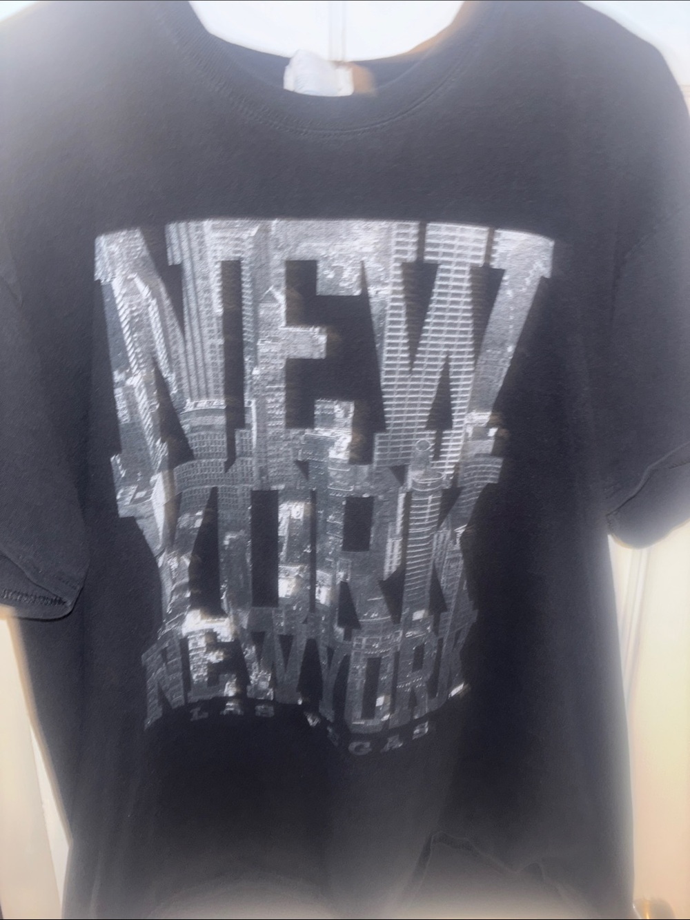 Men's Black New York Graphic Crewneck T‑Shirt